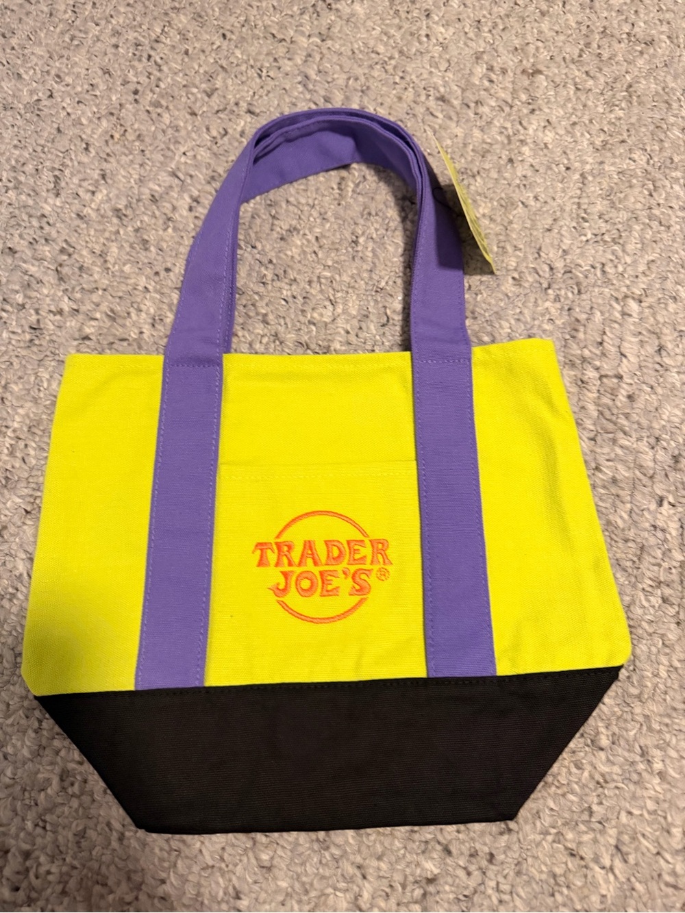Trader Joeโs Halloween Canvas Mini-Tote (Y/P)
